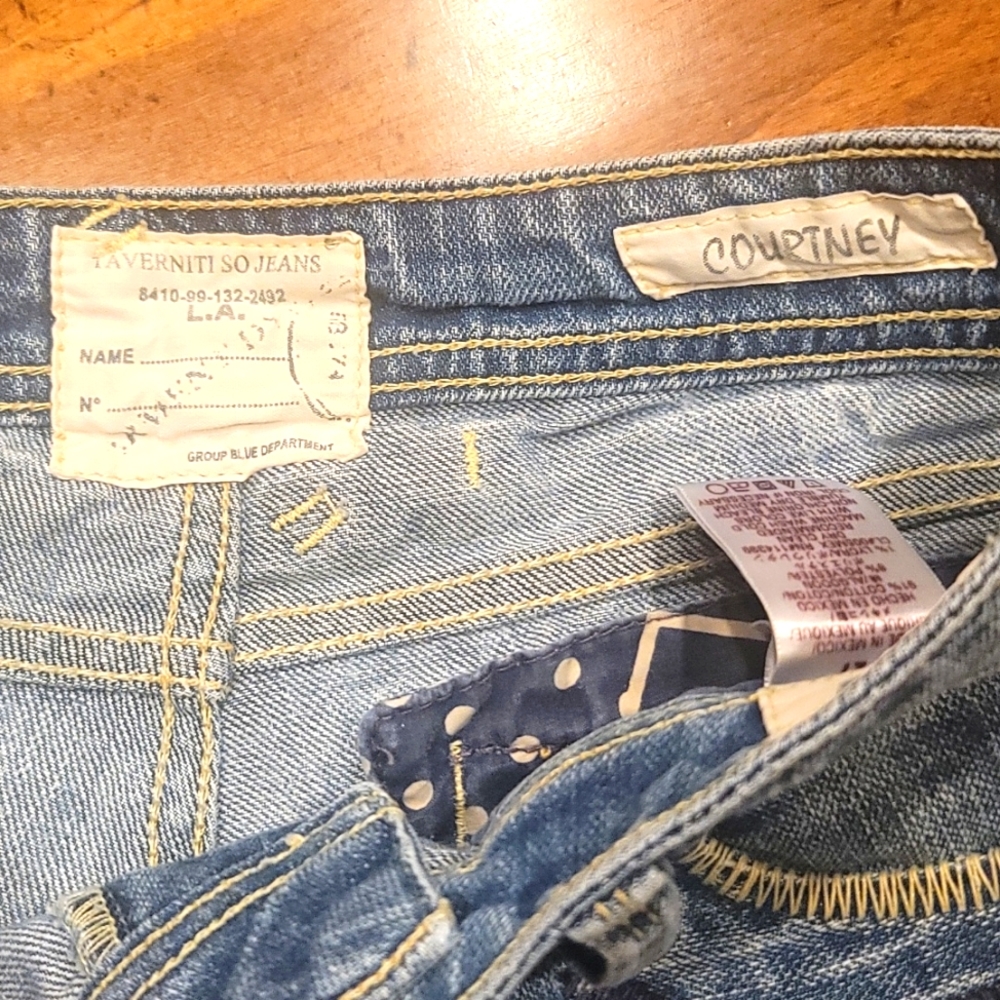 Vintage Taverniti So Jean Shorts 27 - Picture 7 of 9